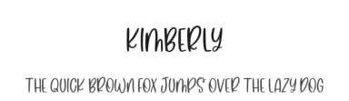 Kimberly by Jimtype Studio — Script Handwritten Font — thumbnail 1