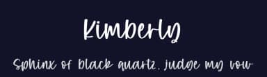 Kimberly by Revo Farisky — Script Handwritten Font — thumbnail 2