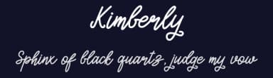 Kimberly by Graphix Line Studio — Script Handwritten Font — thumbnail 2