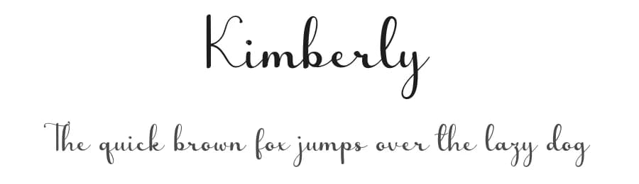 Kimberly by Erik Studio — Script Handwritten Font