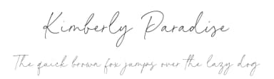 Kimberly Paradise by Timur Type — Script Handwritten Font — thumbnail 1