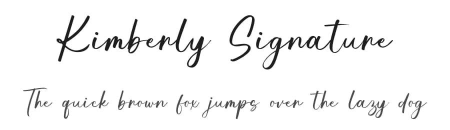Kimberly Signature by Bluestype Studio — Script Handwritten Font
