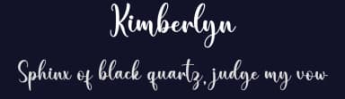 Kimberlyn by Nirmala Creative — Script Handwritten Font — thumbnail 2