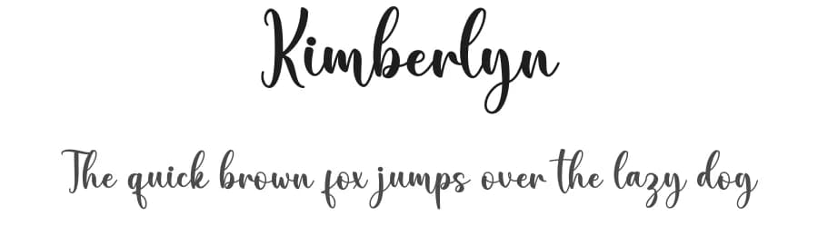 Kimberlyn by Nirmala Creative — Script Handwritten Font