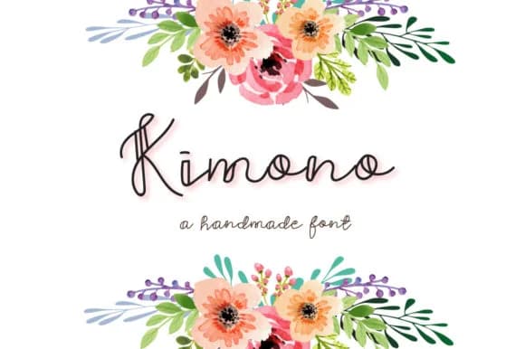 Kimono Font by Zmapist — Script Handwritten Font