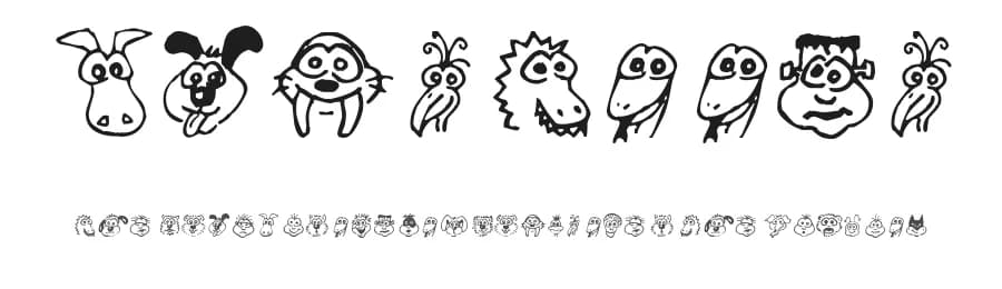 Kims Toons by Omega Font Labs — Dingbats Font