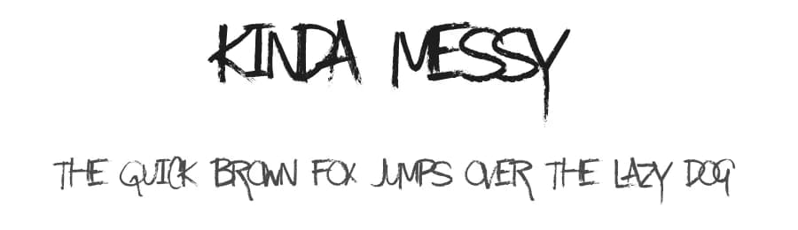 Kinda Messy by Skyhaven Fonts — Script Handwritten Font