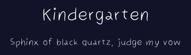 Kindergarten by Lekearls — Script Handwritten Font — thumbnail 2