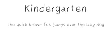 Kindergarten by Lekearls — Script Handwritten Font — thumbnail 1