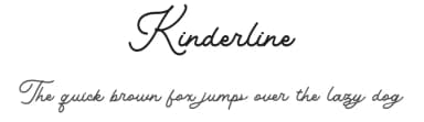 Kinderline by Letterhend Studio — Script Handwritten Font — thumbnail 1