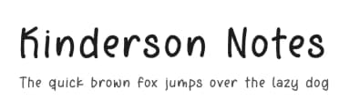 Kinderson Notes by Perspectype Studio - Letterena.com — Script Handwritten Font — thumbnail 1