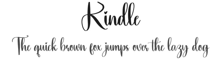Kindle by Scratchones — Script Handwritten Font