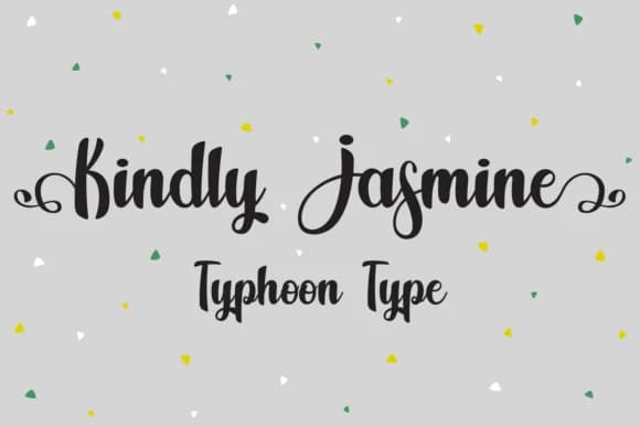 Kindly Jasmine Font by Typhoon Type™ — Script Handwritten Font