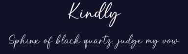 Kindly by Graphix Line Studio — Script Handwritten Font — thumbnail 2