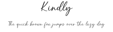Kindly by Graphix Line Studio — Script Handwritten Font — thumbnail 1