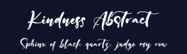 Kindness Abstract by Kong Font — Script Handwritten Font — thumbnail 2