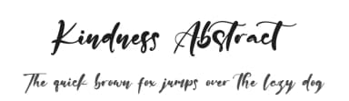 Kindness Abstract by Kong Font — Script Handwritten Font — thumbnail 1
