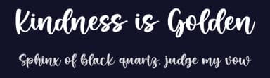 Kindness is Golden by Graphix Line Studio — Script Handwritten Font — thumbnail 2