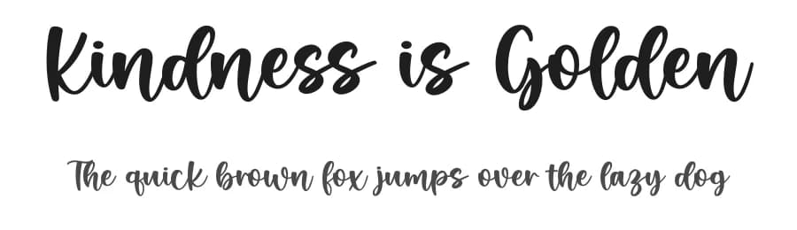 Kindness is Golden by Graphix Line Studio — Script Handwritten Font
