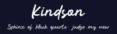 Kindson by ViactionType — Script Handwritten Font — thumbnail 2