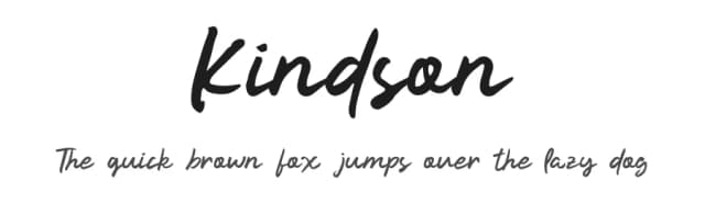 Kindson by ViactionType — Script Handwritten Font