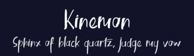 Kinemon by FactoryType — Script Handwritten Font — thumbnail 2