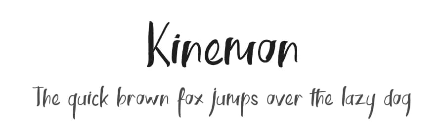 Kinemon by FactoryType — Script Handwritten Font