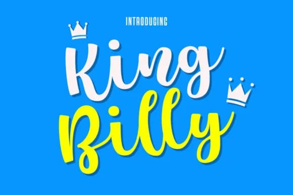 King Billy Font by Epiclinez — Script Handwritten Font — preview 1