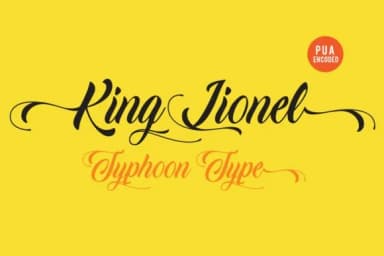 King Lionel Font by Typhoon Type™ — Script Handwritten Font — thumbnail 1
