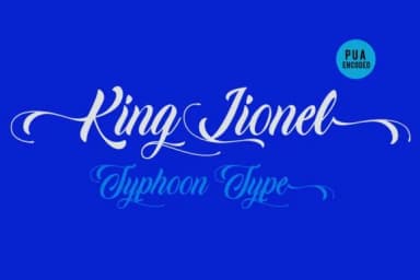 King Lionel Font by Typhoon Type™ — Script Handwritten Font — thumbnail 2