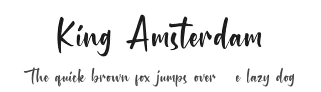 King Amsterdam by Letterrendra — Script Handwritten Font