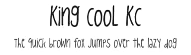 King CooL KC by Kimberly Geswein — Script Handwritten Font — thumbnail 1
