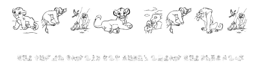 King Lion by Ding Bang — Dingbats Font