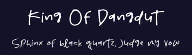 King Of Dangdut by olivetype — Script Handwritten Font — thumbnail 2