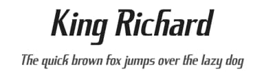 King Richard by Typodermic Fonts — Sans Serif Font — thumbnail 1