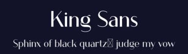 King Sans by FactoryType — Sans Serif Font — thumbnail 2
