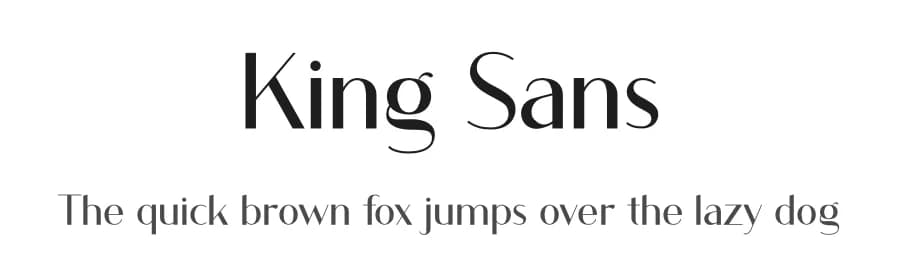 King Sans by FactoryType — Sans Serif Font
