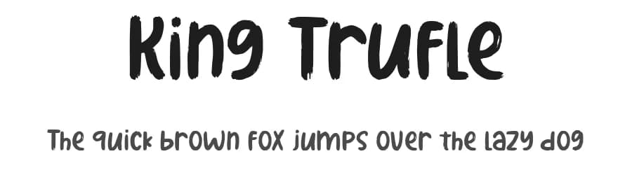 King Trufle by Tezar Tantular — Script Handwritten Font
