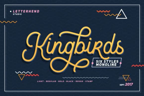 Kingbirds Script Font by letterhend — Script Handwritten Font