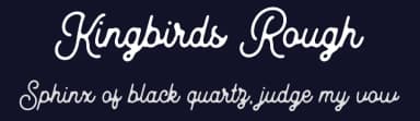 Kingbirds Rough by Letterhend Studio — Script Handwritten Font — thumbnail 2