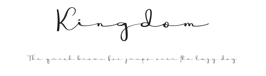 Kingdom by Luluk Surotul — Script Handwritten Font