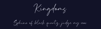 Kingdoms by Timur Type — Script Handwritten Font — thumbnail 2