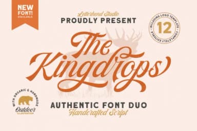 Kingdrops Duo Font by letterhend — Script Handwritten Font — thumbnail 1