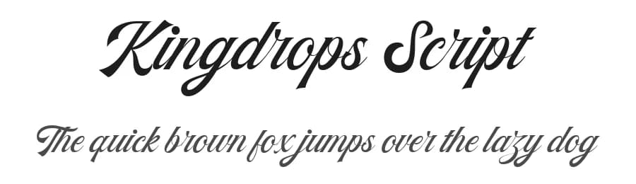 Kingdrops Script by Letterhend Studio — Script Handwritten Font