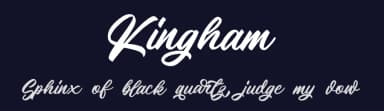Kingham by Alpaprana Studio — Script Handwritten Font — thumbnail 2