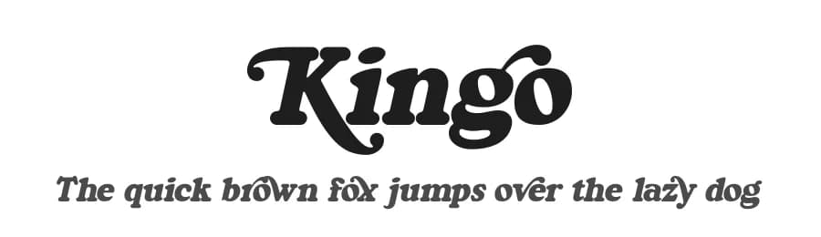Kingo by Omotu Studio — Serif Font