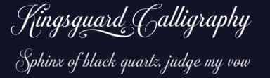 Kingsguard Calligraphy by Måns Grebäck — Script Handwritten Font — thumbnail 2