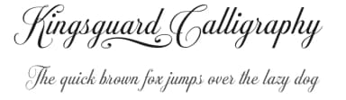 Kingsguard Calligraphy by Måns Grebäck — Script Handwritten Font — thumbnail 1