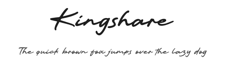 Kingshare by Khurasan — Script Handwritten Font