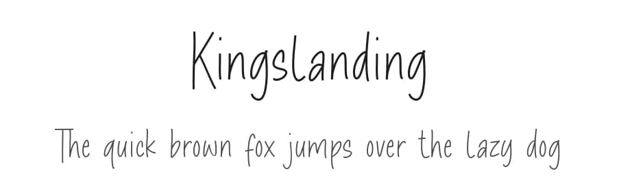 Kingslanding by Timur Type — Script Handwritten Font
